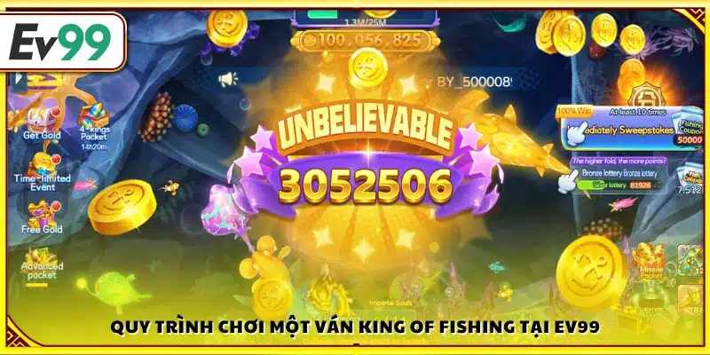 Các bước để tham gia một ván King of Fishing