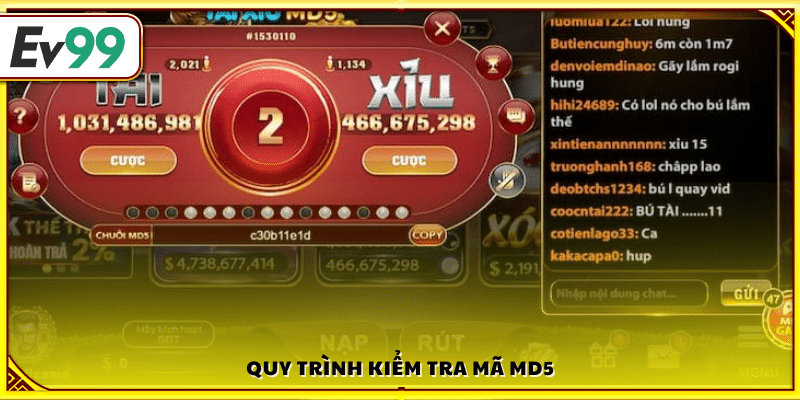 Các bước cơ bản để kiểm chứng mã MD5